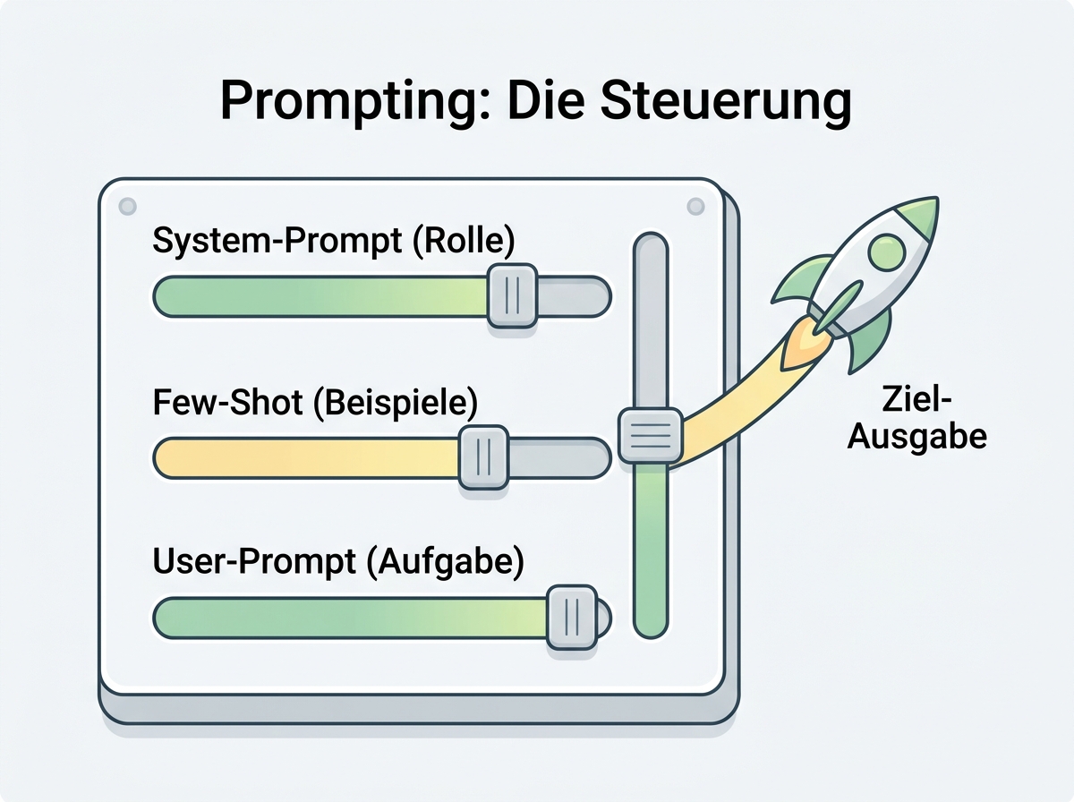 Anatomie eines Prompts: Rolle, Kontext, Aufgabe, Format und Gegenbeispiel