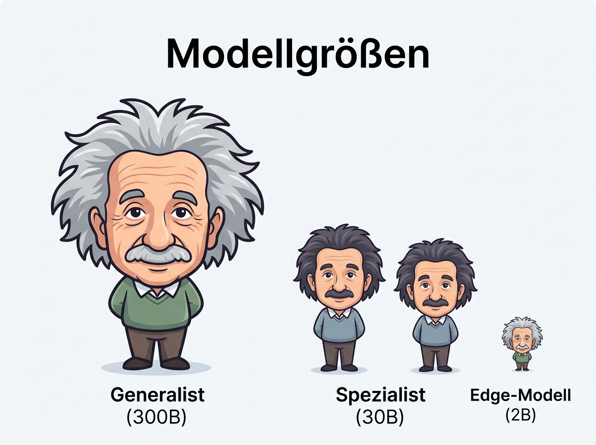 Vergleich von großen Cloud-Modellen und schlanken, spezialisierten lokalen KIs
