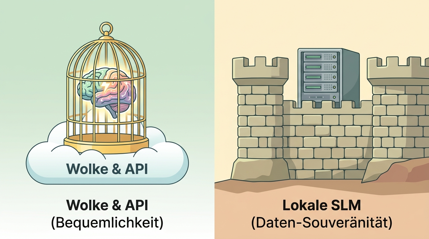 Lunchbox-Metapher für lokale und Cloud-Modelle